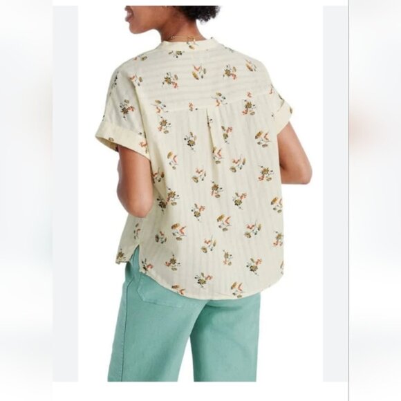 Madewell Bower Popover Shirt In Marseille Daisies - Picture 7 of 9